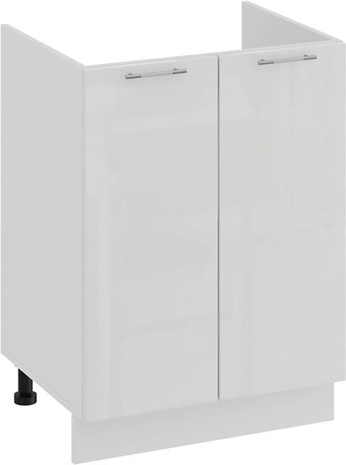 

Шкаф напольный Трия Весна 1Н6М (белый/белый глянец)