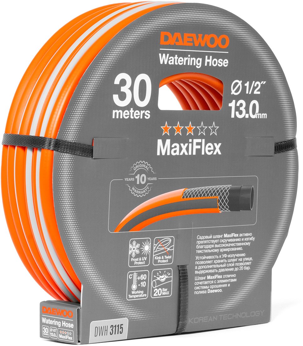 

Шланг Daewoo Power MaxiFlex DWH 3115 (1/2", 30 м)