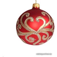 Елочная игрушка Орбитал Шар Д-378 200-076-3 (8см, красный матовый)