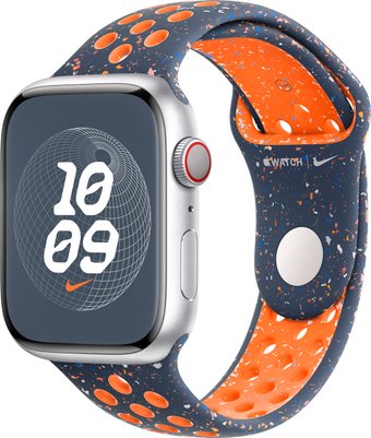 Apple Nike Sport Band MUV93 (45 мм, синее пламя, размер M/L)