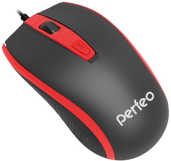 

Мышь Perfeo PF-383-OP Profil (черный/красный)