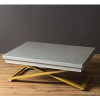 Стол-трансформер Levmar Cross P02/S90 (гриджио/золото)