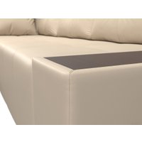 Угловой диван Mebelico Амадэус 109701 (левый, экокожа, бежевый)