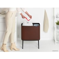 Система сортировки мусора Brabantia Bo Touch Bin 11+23 л (минерально-коричневый)