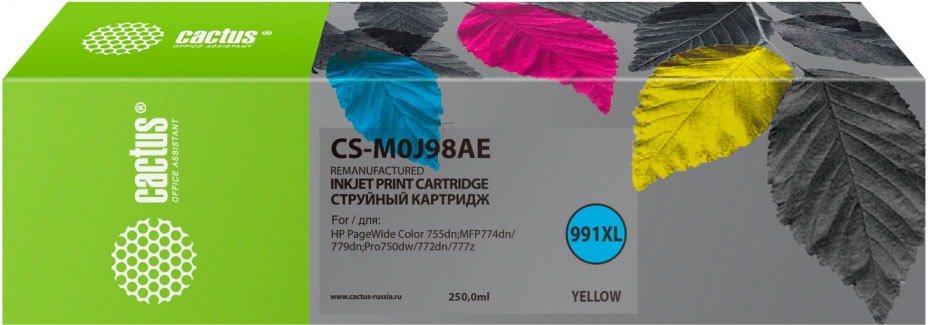 

Картридж CACTUS CS-M0J98AE (аналог HP 991X)