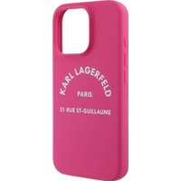 Чехол для телефона Lagerfeld Liquid silicone RSG logo для iPhone 16 Pro Max KLHCP16XSLSGRF