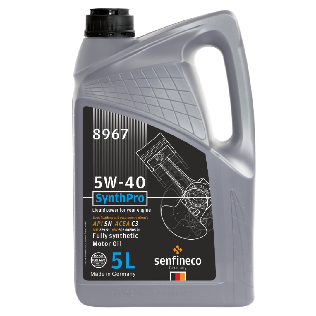 

Моторное масло Senfineco SynthPro 5W-40 API SN ACEA C3, 5л