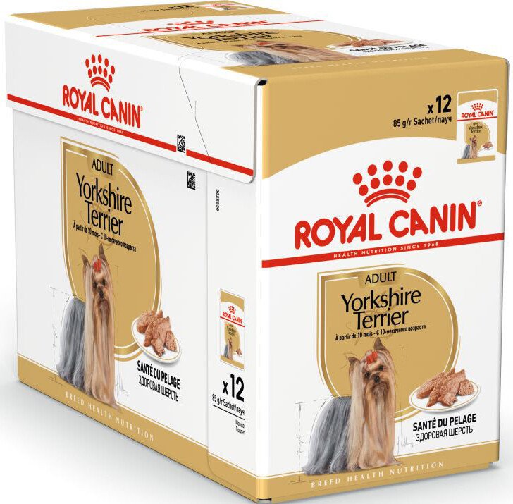 Консервированный корм для собак Royal Canin Yorkshire Terrier Adult (в паштете) 12x85 г