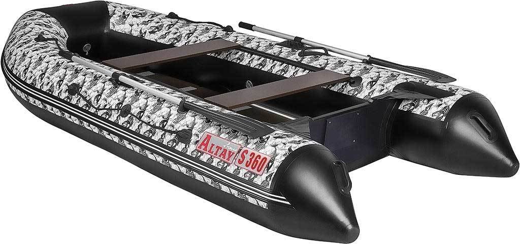 

Моторно-килевая лодка Тонар Алтай S360 (принт рыбы)
