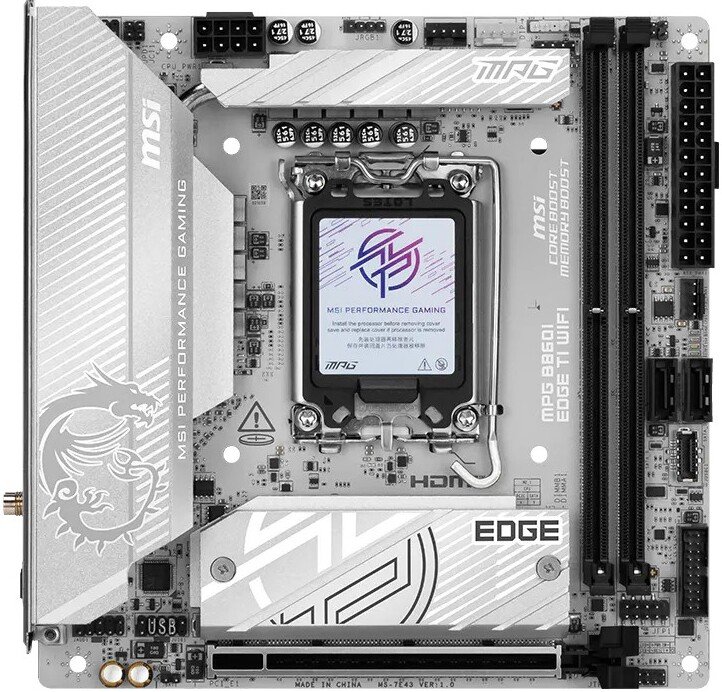 

Материнская плата MSI MPG B860I Edge TI WiFi
