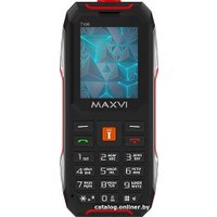 Кнопочный телефон Maxvi T100 (красный)