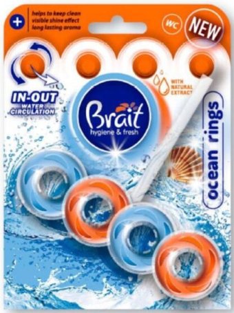 Средство для унитаза Brait Hygiene&Fresh ocean rings 40г