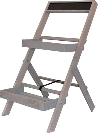 Подставка Диприз Флорэль 2 полки 35xH71 Д.7447-2 (серый бейц, сосна)