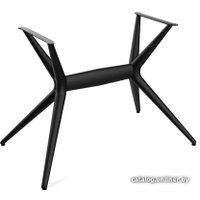 Кухонный стол Sheffilton SHT-TU30-2/140/80 ЛДСП (черный/хромикс белый)