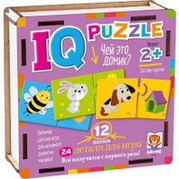 Мозаика/пазл Айрис-Пресс IQ деревянный. Чей это домик? 2+ 9785811282654