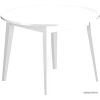 Кухонный стол Васанти плюс Партнер ПС-36 100-135x100 (черный глянец/черный)