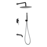 Душевая система  Boheme Uno 464-2-BCR (черный/хром)