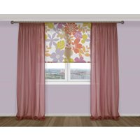 Комплект гардин Delfa Voile СТШ/Д-050 Voile/096 2x2.7 м (цикламен, 2 шт)