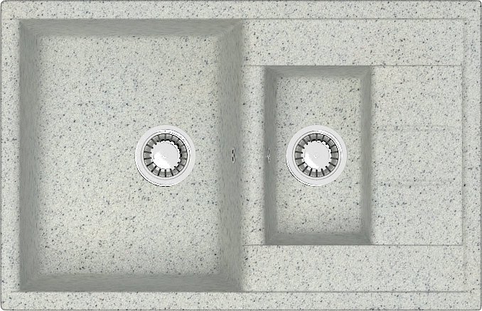 

Кухонная мойка MARRBAXX Карельский камень модель 210/Q10 F210Q010 (серый/светло-серый)