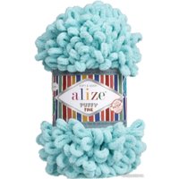 Пряжа для вязания Alize Puffy Fine 263 (14 м, бирюзовый)