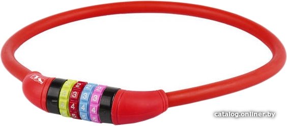 Тросовый велосипедный замок M-Wave DS 12.6.5 S (красный)
