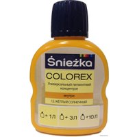 Колеровочная краска Sniezka Colorex 0.1 л (№12, желтый солнечный)
