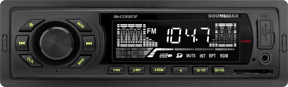 

USB-магнитола Soundmax SM-CCR3073F