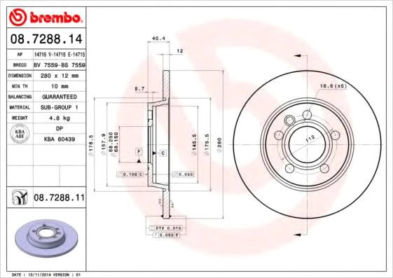 

Brembo 08728814