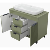  Brevita Тумба под умывальник Enfida 100 ENF-06100-0843Я (зеленый матовый)