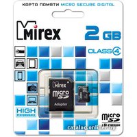 Карта памяти Mirex microSDHC (Class 4) 2GB (13613-ADTMSD02)