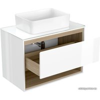  Cersanit Тумба под умывальник со столешницей Louna 80 SZ-LOU80-BL/WH