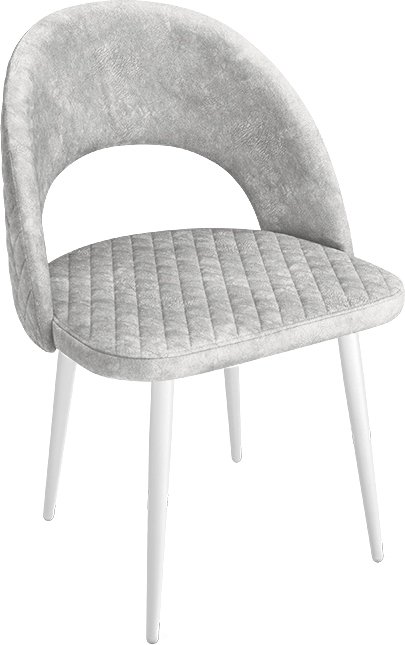 

Стул Трия Гэтсби К1К (белый матовый/микровелюр Wellmart Silver)