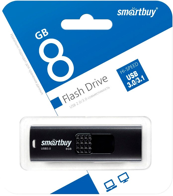 USB Flash SmartBuy Fashion 8GB (черный)