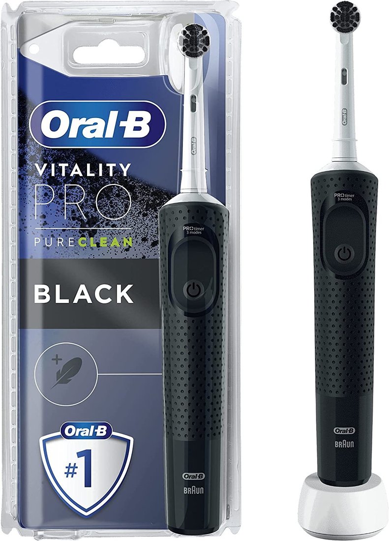 

Электрическая зубная щетка Oral-B Vitality Pro D103.413.3 Precision Clean Charcoal PureClean 4210201427759 (черный)