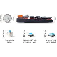 Клавиатура Keychron K3 V2 RGB K3-E3 (Keychron Low Profile Optical Brown, нет кириллицы)