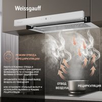 Кухонная вытяжка Weissgauff TEL 600 TC WH