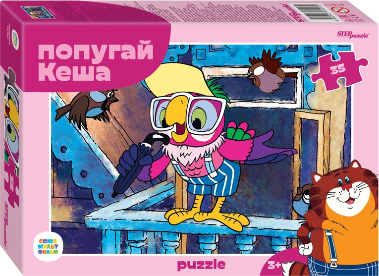 

Пазл Step Puzzle Попугай Кеша 91417 (35 эл)