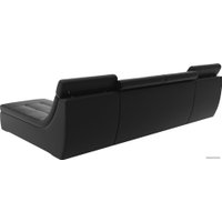 Модульный диван Лига диванов Холидей люкс 105575 (экокожа, черный)