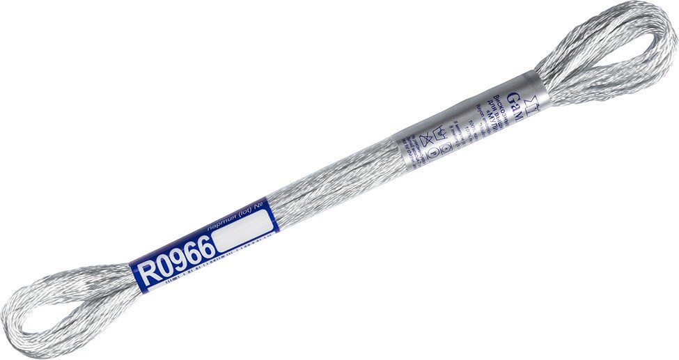 

Нитки для вышивания Gamma Мулине R0966 8 м (бл-серый)