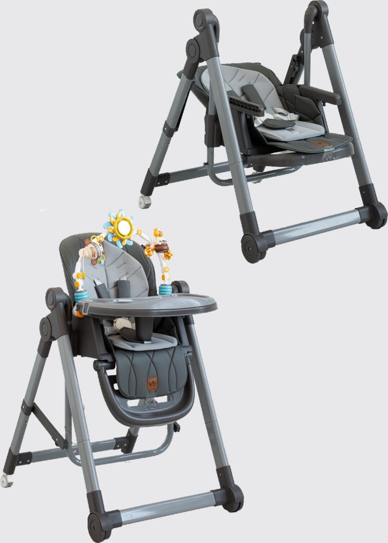 Высокий стульчик VipBaby Bliss (lava grey)