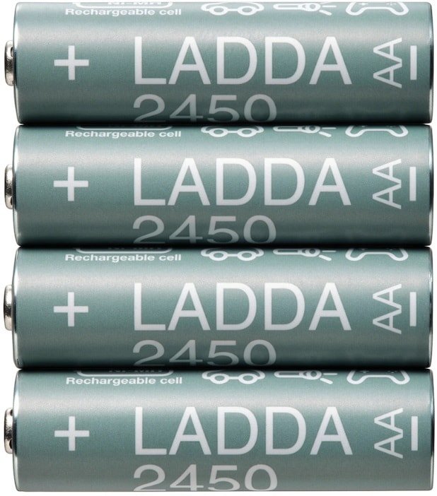 

Аккумулятор Ikea Ладда AA 2450mAh 4шт 505.065.30
