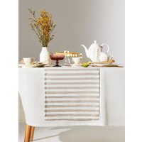 Дорожка на стол Этель Soprano 10494019 (белый/серый)