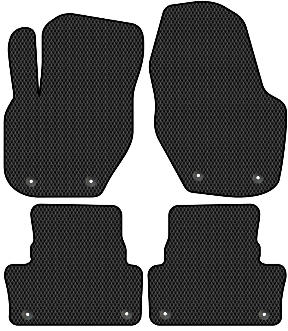 

Комплект ковриков для авто Alicosta Volvo XC60 I (suv / DZ) 2008 - 2017 (черный, ромб)