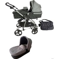 Универсальная коляска ForKiddy Siesta (2 в 1 + утепленный блок, серый)