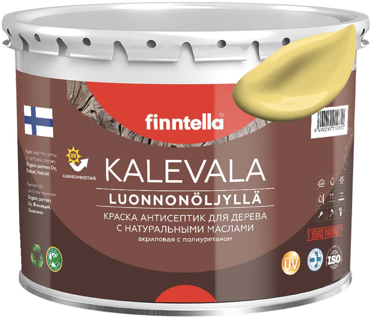 

Краска Finntella Kalevala Maissi F-13-1-3-FL114 2.7 л (желтый)