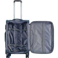 Чемодан-спиннер 4 ROADS 6310-M 66 см (темный петролеум)