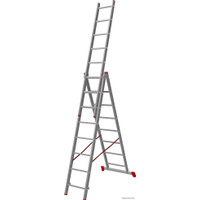 Лестница-стремянка Новая высота NV 123 алюминиевая трёхсекционная 3x8 ступеней в Лиде
