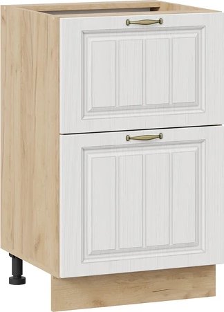 

Шкаф напольный Трия Лина 1Н5Я2 с двумя ящикам (дуб крафт золотой/белый)