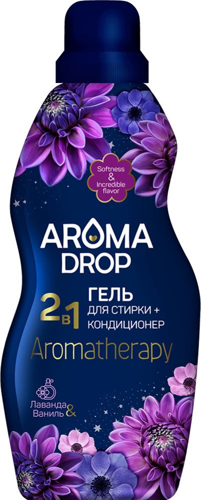 

Гель для стирки Aroma Drop 2 в 1 Aromatherapy Лаванда и Ваниль 1 кг