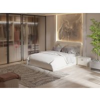 Кровать PROxSON Mia с ПМ Лофти 160x200 (лен)